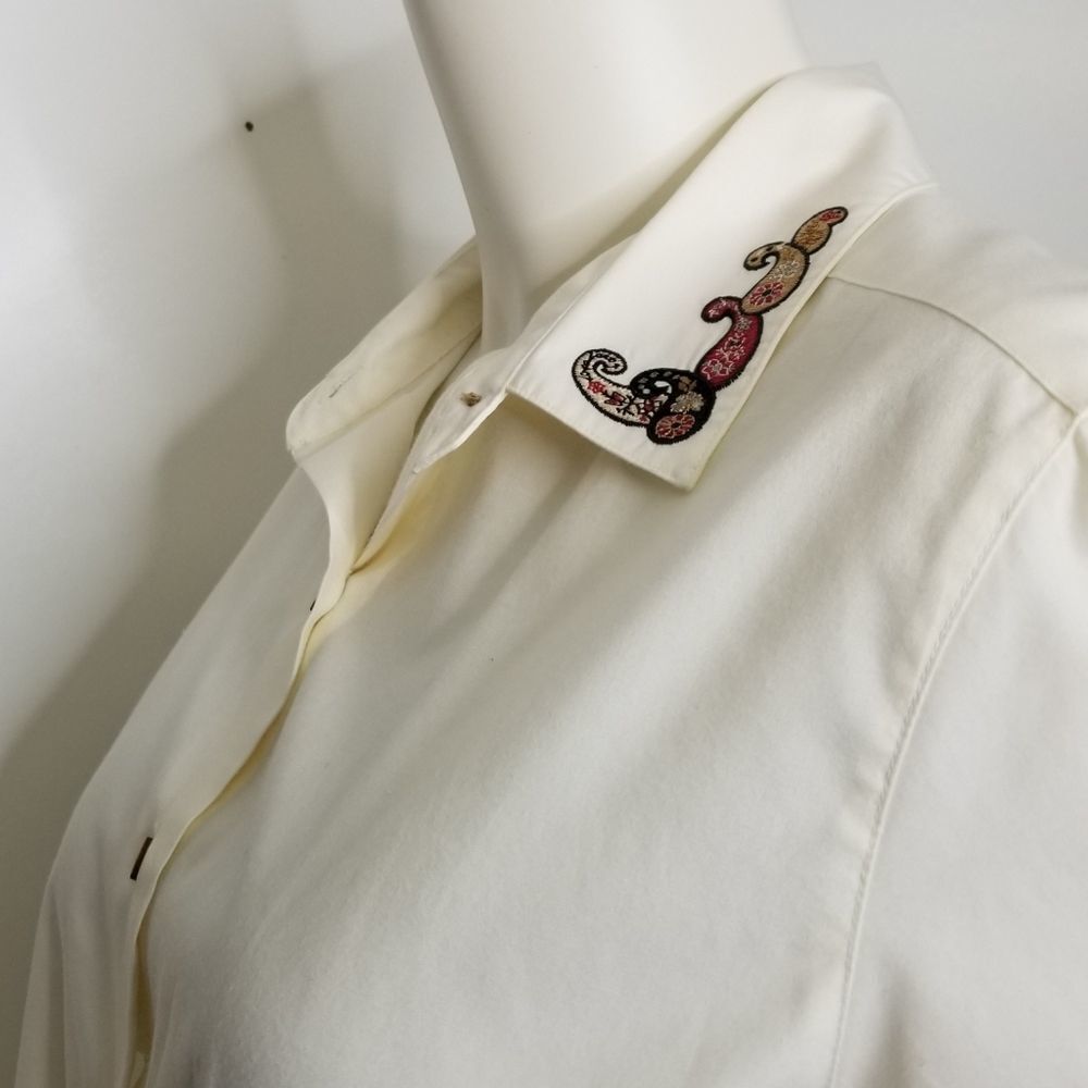 Pendleton Women's Button Up Embroidered Blouse - image 3